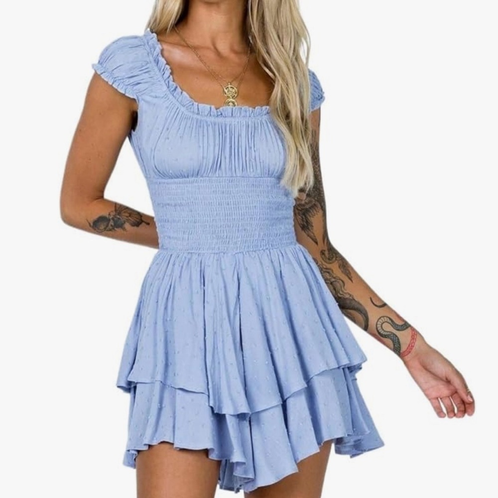 Princess Polly blue romper